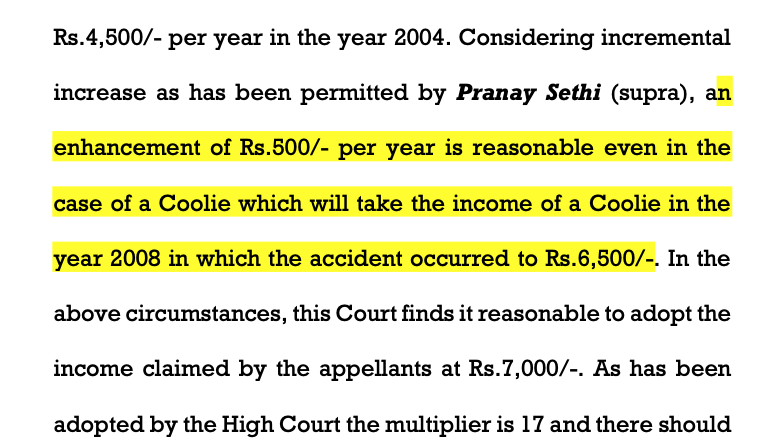 Maneeta Singh & Ors. v. Virendra Pratap Singh  2025 INSC 1438- Motor Accident Compensation - Coolie