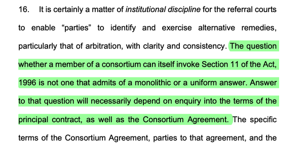 Andhra Pradesh Power Generation Corporation Ltd. v. Tecpro Systems Ltd.; 2025 INSC 1447 - S.11 Arbitration Act - Consortium Member