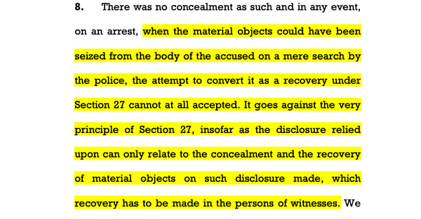 Shaik Shabuddin v. State of Telangana; 2025 INSC 1449 - S.27 Evidence Act -SC-ST Act
