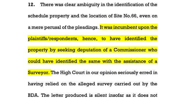 Obalappa vs Pawan Kumar Bhihani 2025 INSC 1450 - Injunction Suit - Identification Of Suit Property