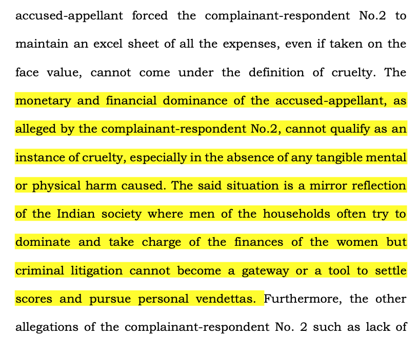 Belide Swagath Kumar v. State of Telangana & Anr., 2025 INSC 1471 - S.498A IPC - Financial Dominance Of Husband - Lack Of Care