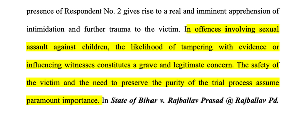 X v. State of Uttar Pradesh & Another; 2026 INSC 44 - POCSO Act - Bail