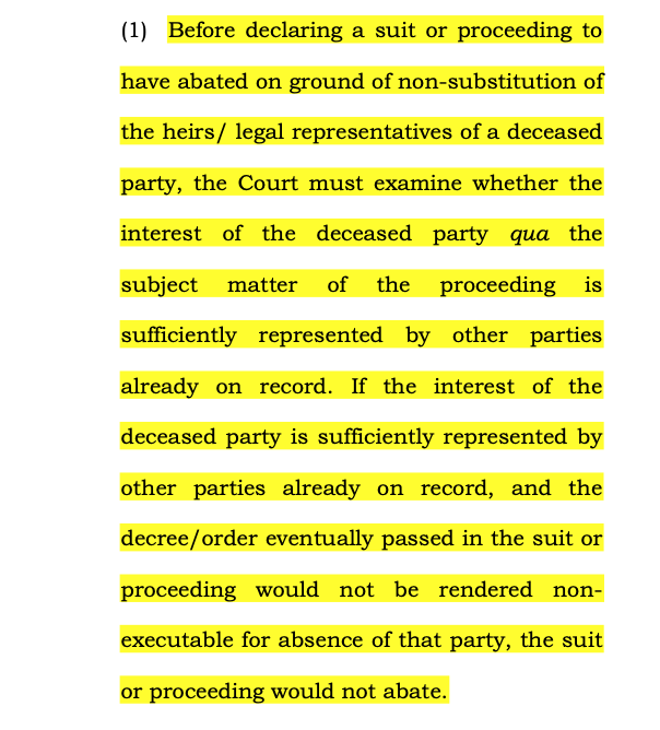 Kishorilal (D)  v. Gopal  2026 INSC 48 - CPC - Abatement - Specific Performance Suit - Res Judicata - Lis Pendens